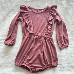 Kyte Baby Long Sleeve Bubble Romper Dusty Rose Size 2T